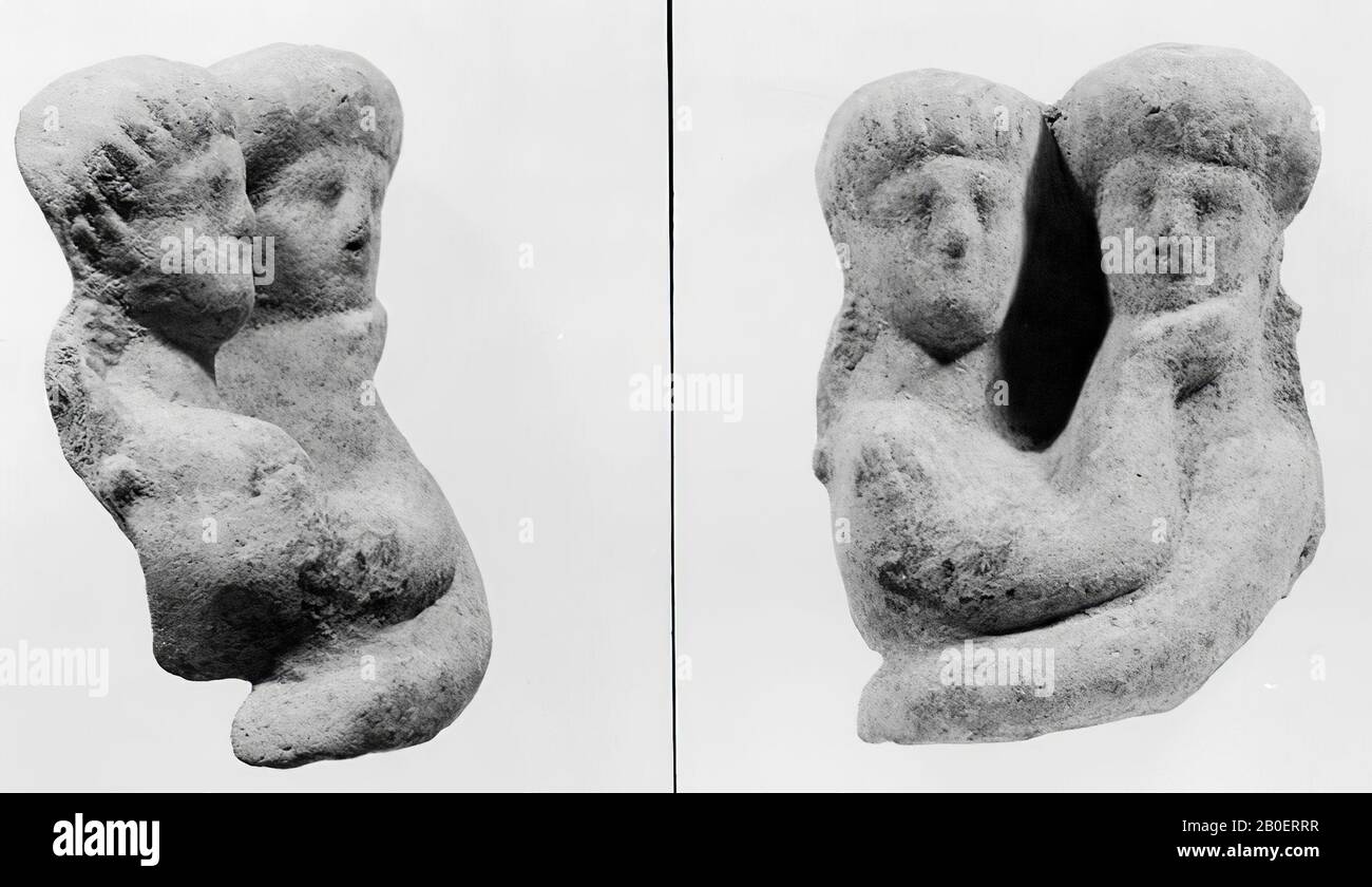 Gruppo delle statuine, ceramica, terracotta, 6,1 cm, romano, età imperiale 65 anni Foto Stock