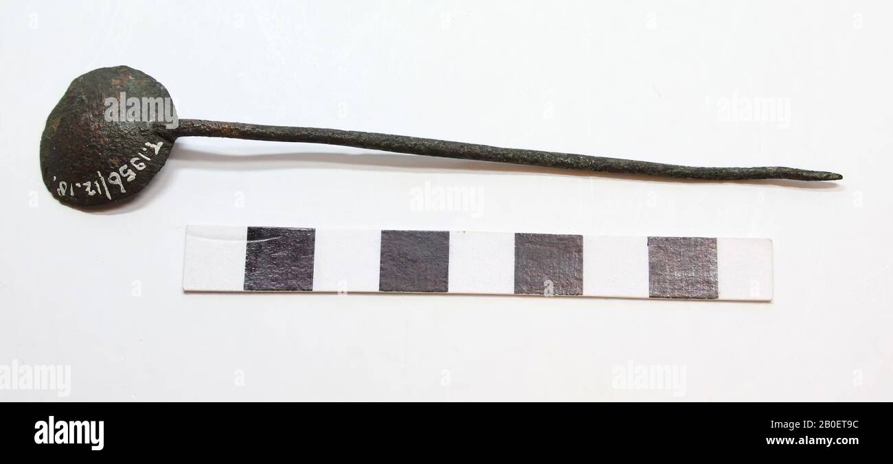 cucchiaio, metallo, bronzo, 11,4 x 2,1 x 0,3 cm Foto Stock