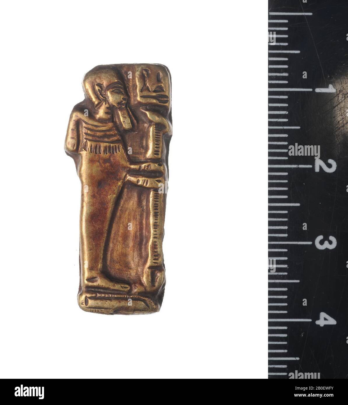 Pendente, Ptah, in piedi, pendente, oro, H 3,3 x L 1,4 x P 0,3 cm (1 5 Foto Stock