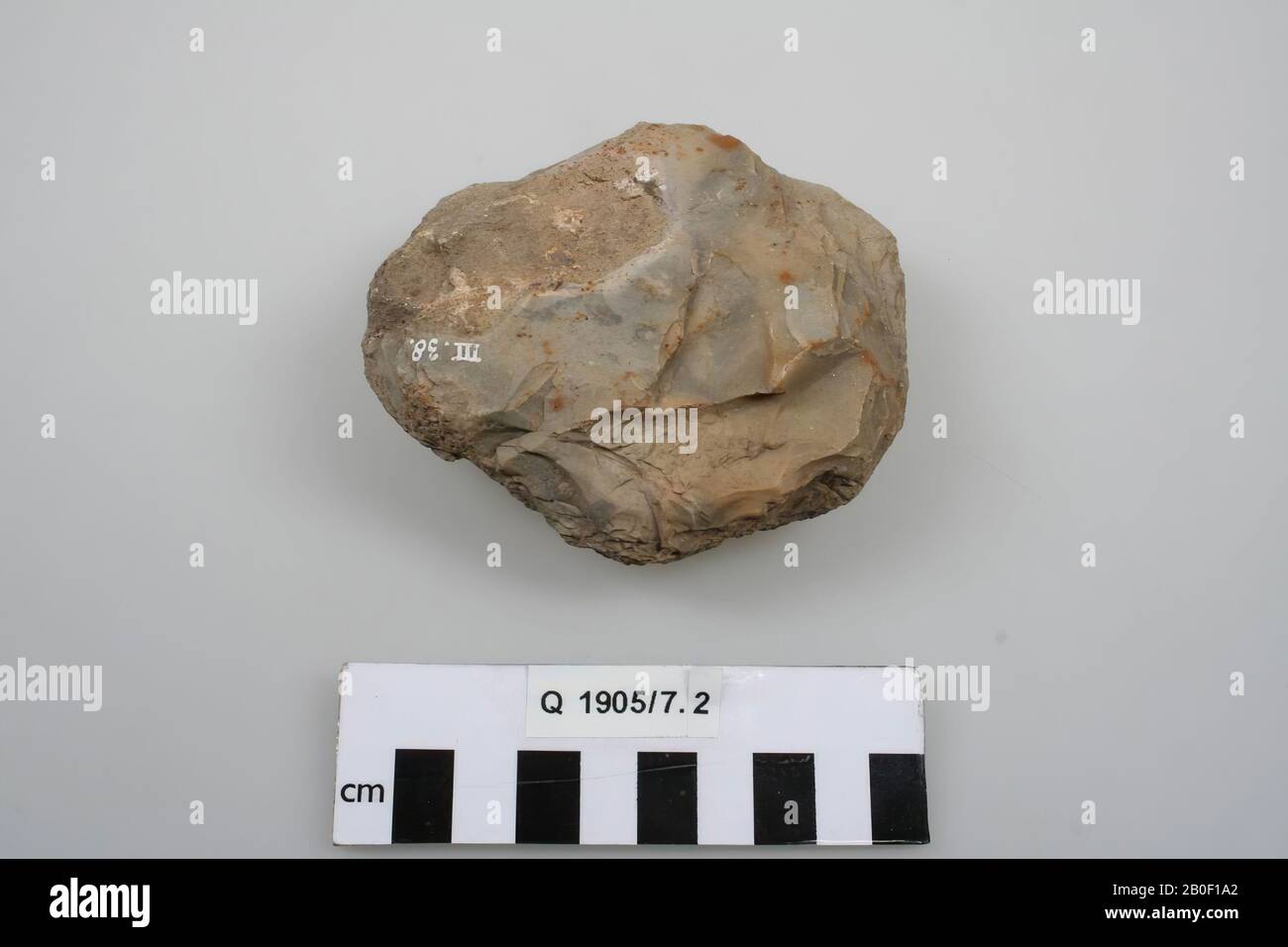 Pietra focaia, pietra focaia, pietra, selce, 9,9 x 8,3 x 4 cm, preistoria,  Belgio, sconosciuto, sconosciuto, Rullen Foto stock - Alamy