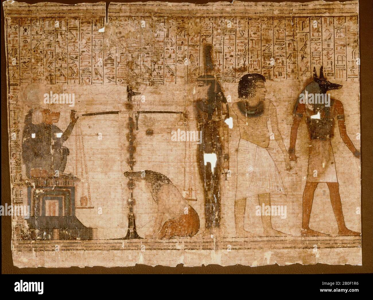 Egitto, libro di morte, papiro, 36 x 48,5 cm Foto Stock