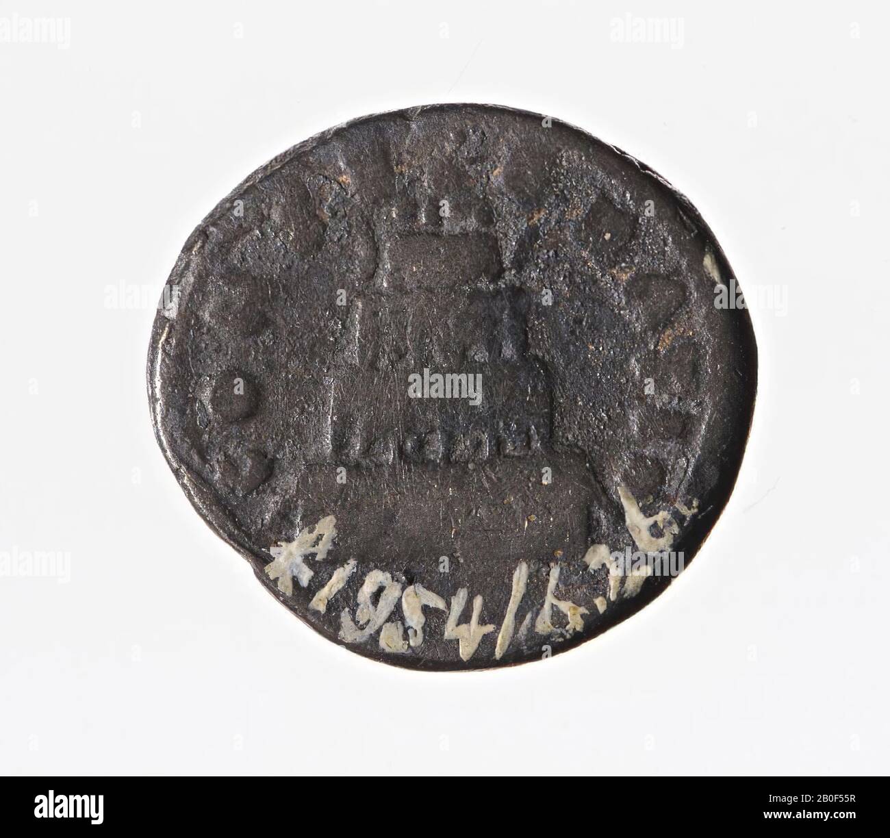 VZ: Capo n.r., DIVUS VERUS, Kz: Altare, CONSECRATIO, moneta, denario, Divus Lucius Verus Foto Stock