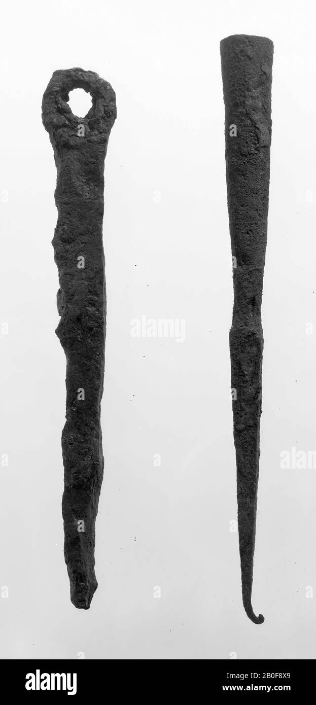 Ferro, accessori, metallo, ferro, lunghezza: 15,2 cm, roman 15-250, Olanda, Utrecht, Bunnik, Fighting Foto Stock