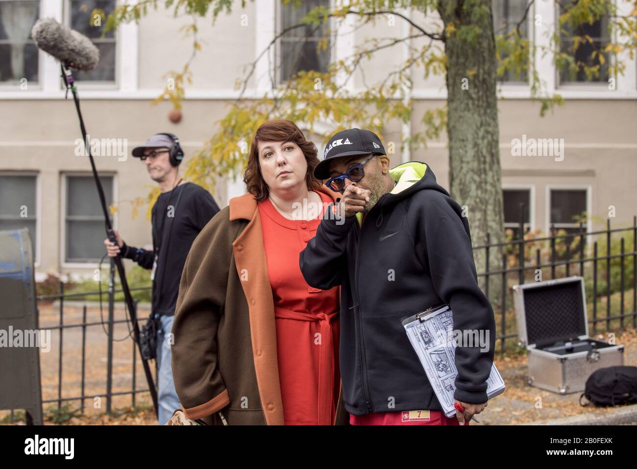 Anno Blackkansman : 2018 Direttore Usa : Spike Lee Ashlie Atkinson, Spike Lee Shooting Picture Foto Stock