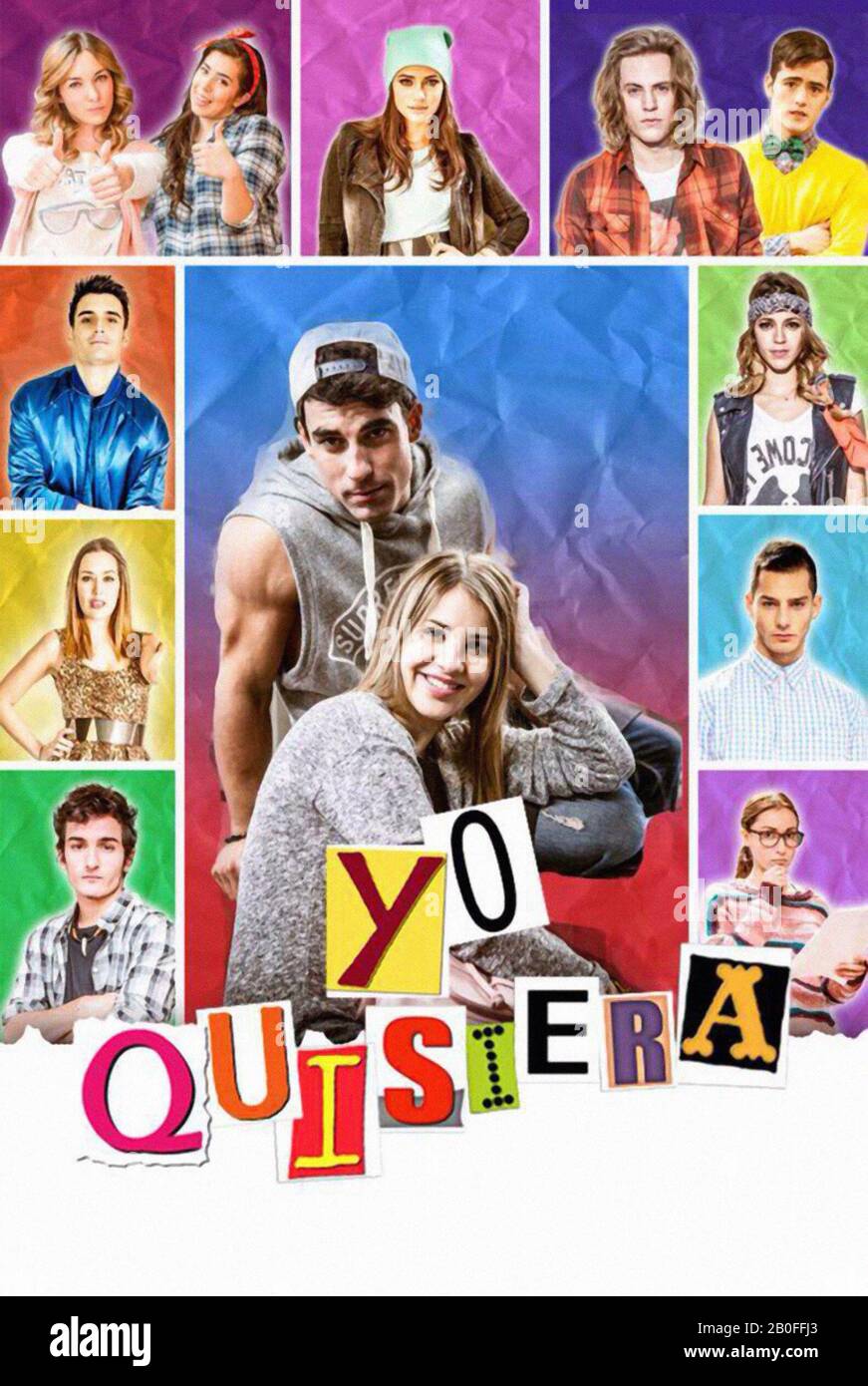 Serie Tv Yo Quisiera 2015 Spagna Lucia Gil, Christian Sanchez Gossip Event  & Productions Poster (Spagna Foto stock - Alamy