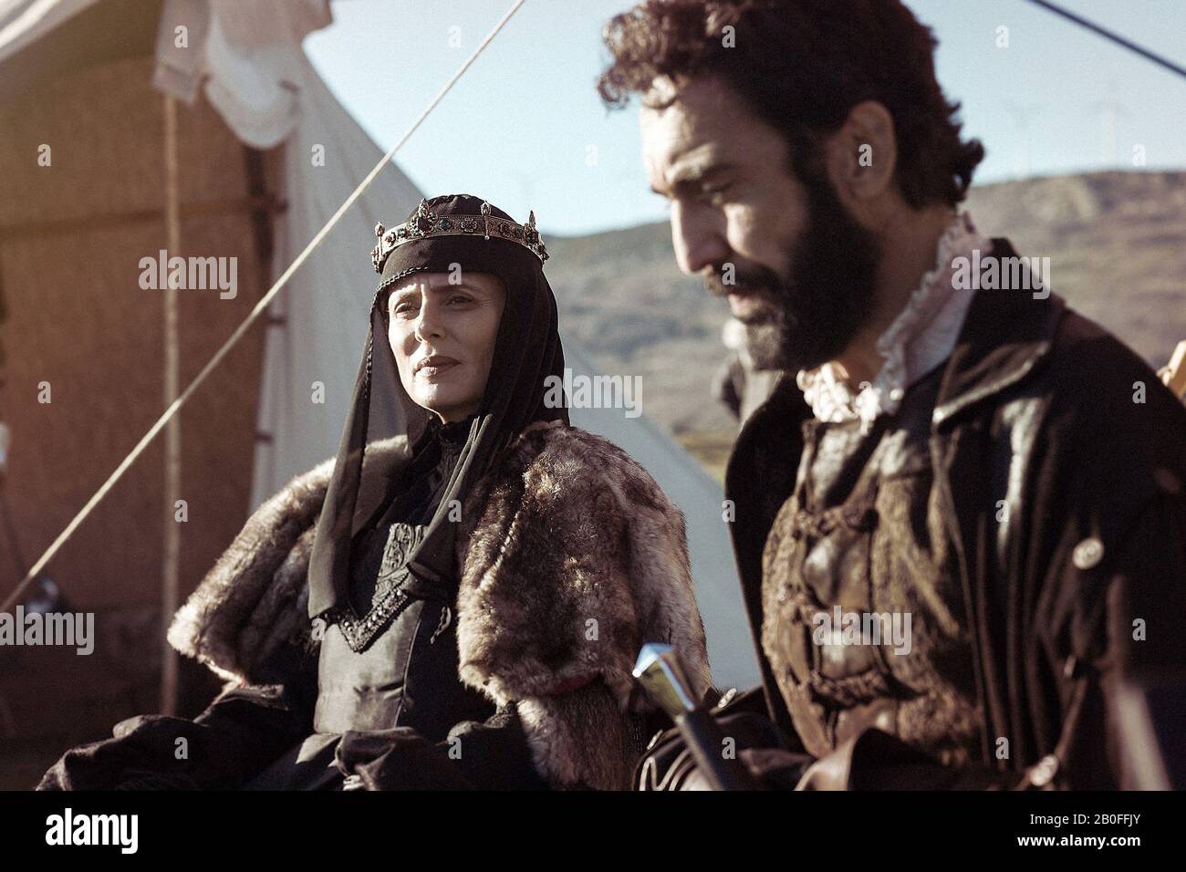 Conquistadores Adventium Tv Mini Series 2017 Spagna Direttore : Israele Del Santo Episodio 1 : Las Llaves Del Mar Aitana Sanchez-Gijon, Cesar Diaz Capilla Foto Stock