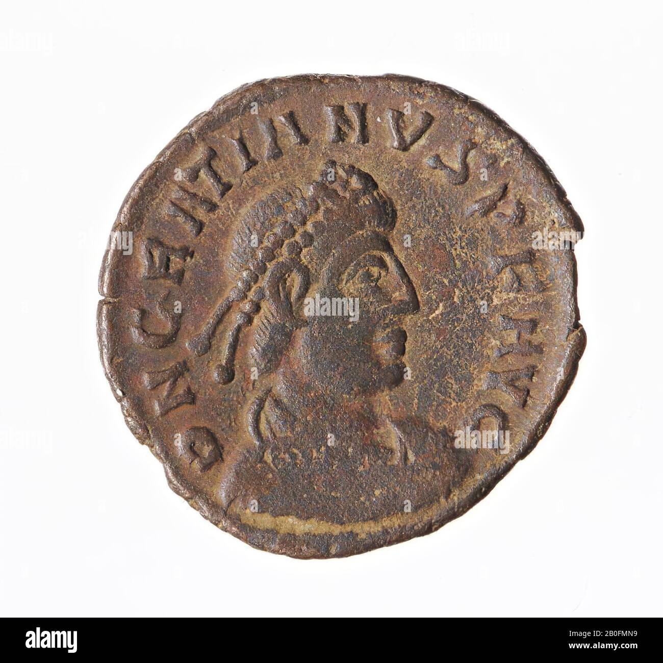 VZ: Busto immagine n.r., DN GRATIANUS PF AUG, Kz: Imperatore n.r. prigioniero prigioniero, GLORIA RO-MANORVM, moneta, aes-III, Gratian, metallo, rame, Diam. 18 mm, peso 2,17 gr, romano 367-375, sconosciuto, sconosciuto, sconosciuto Foto Stock