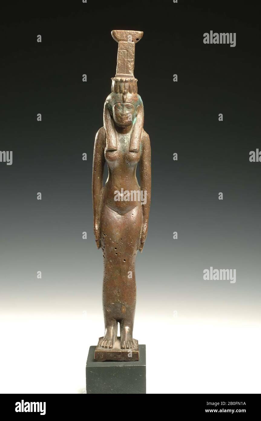 Egitto, bronzo, dea, bronzo, 28,5 cm Foto Stock