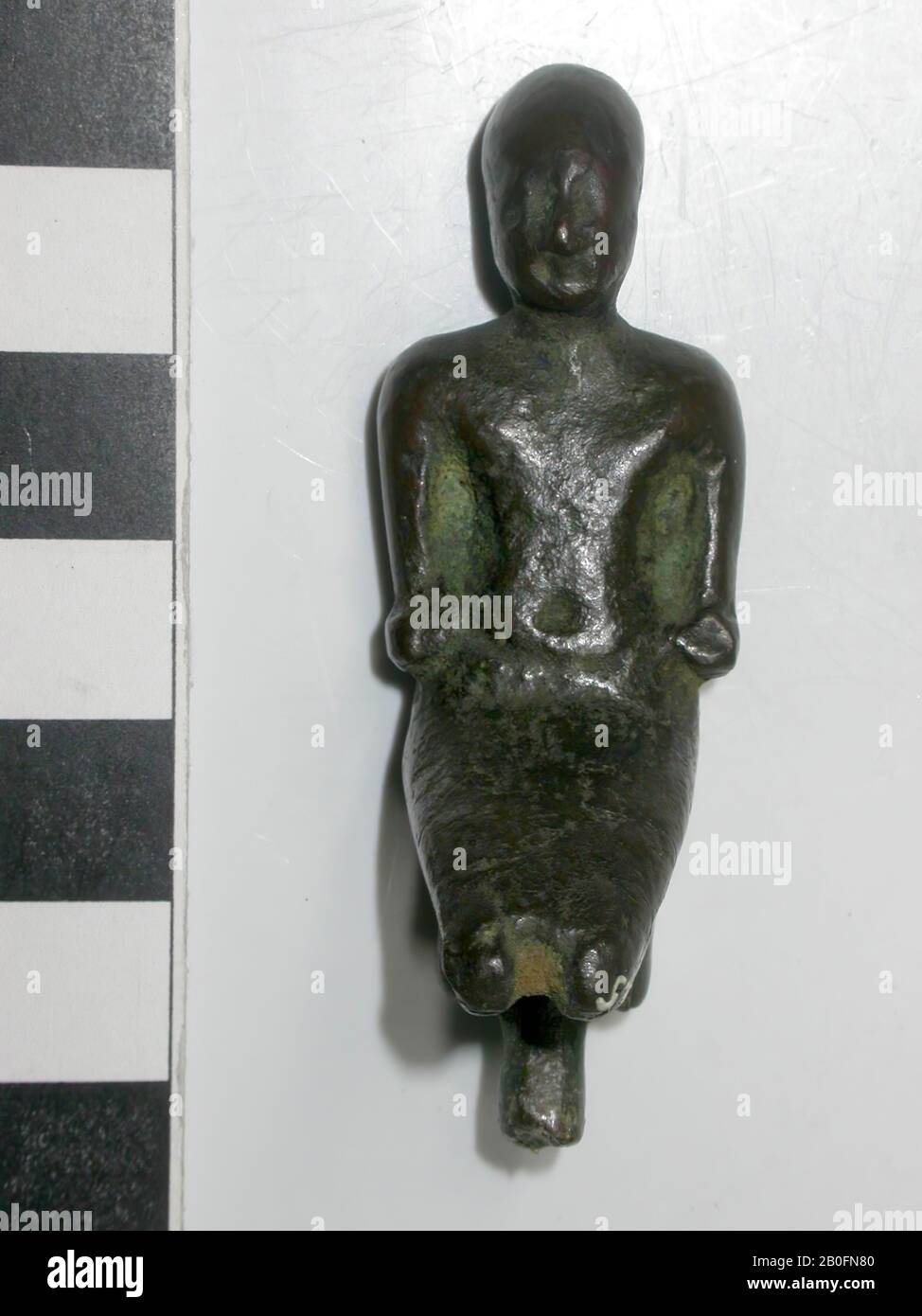 Egitto, bronzo, umano, bronzo, lunghezza, 5,5 cm, Tardo Periodo, periodo Saiziano, Egitto Foto Stock