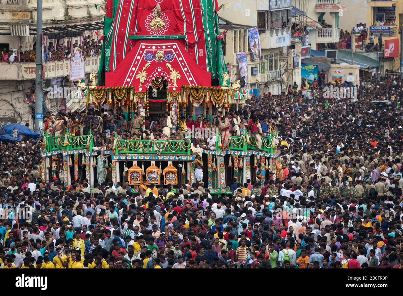 L'immagine di Rath Yatra o cart festival di Jagannath a Puri, Odisha, India, Asia Foto Stock