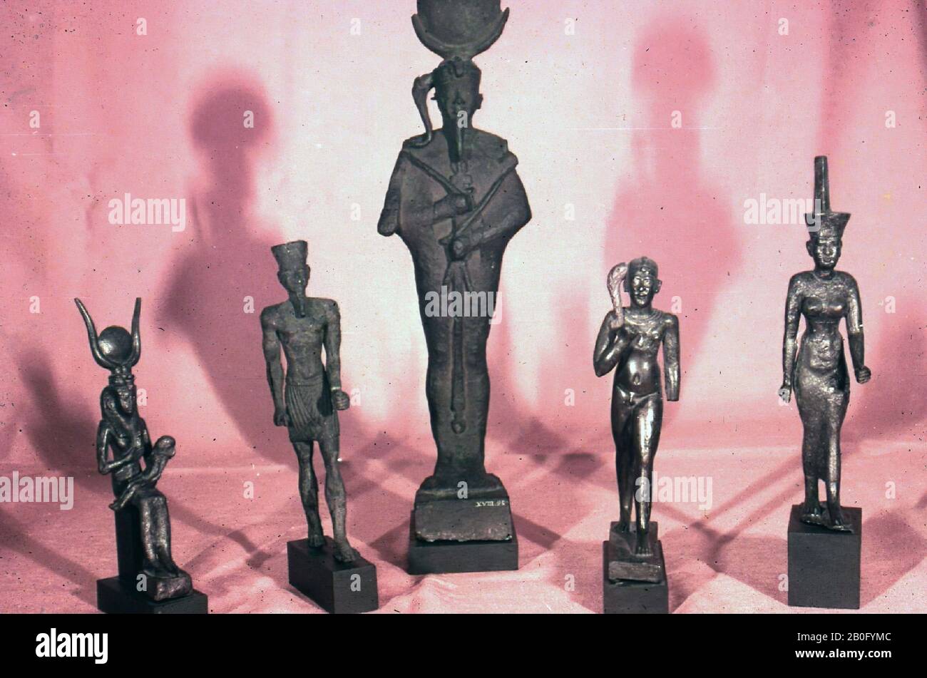 Amon, in piedi, bronzo, dio, bronzo, 19,5 cm, Tardo Periodo, Dinastia 25th, Egitto Foto Stock