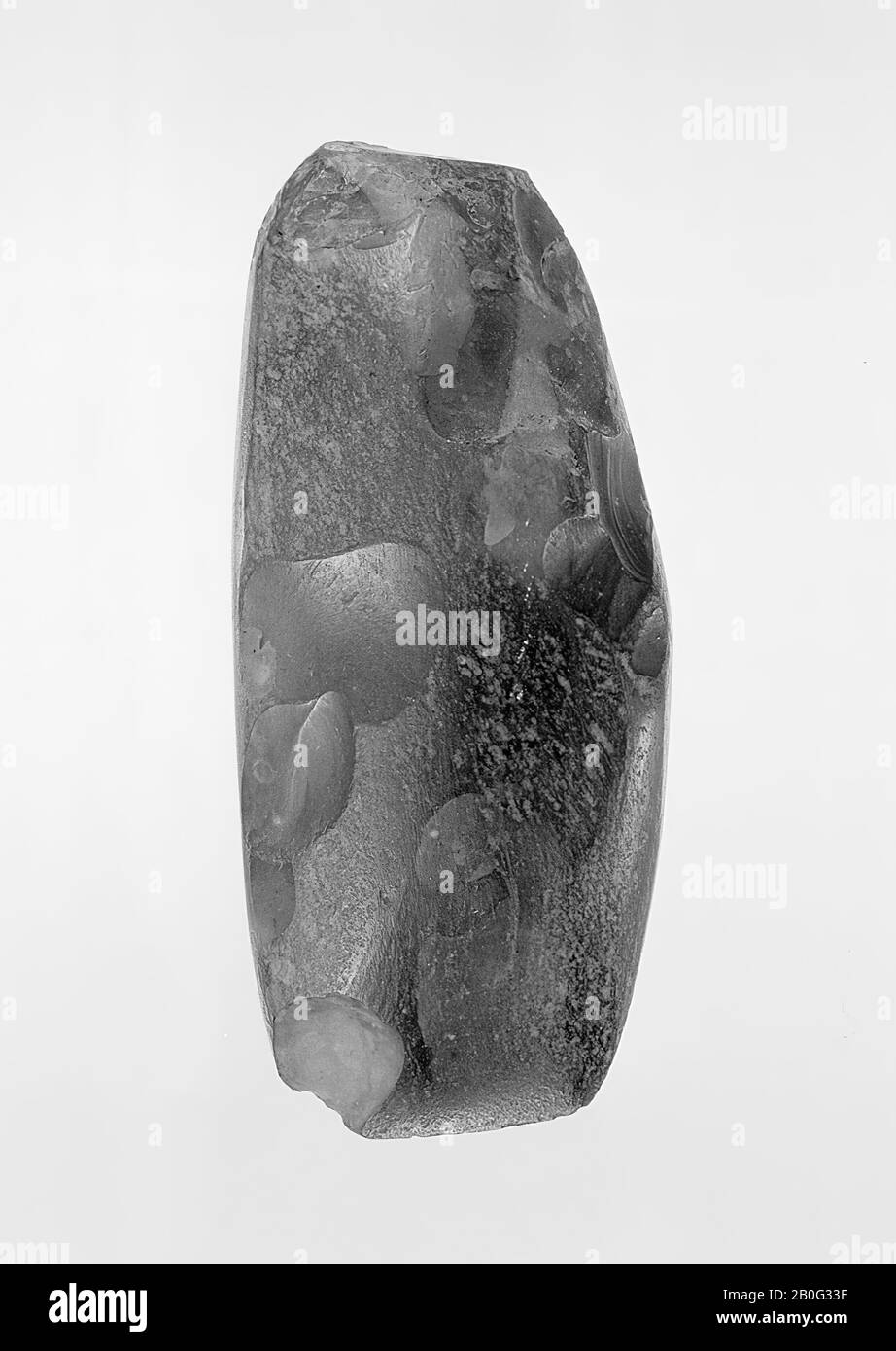 ascia lucidata di selce, ascia, pietra, selce, lunghezza: 7.8 cm, preistorica -4000 Foto Stock