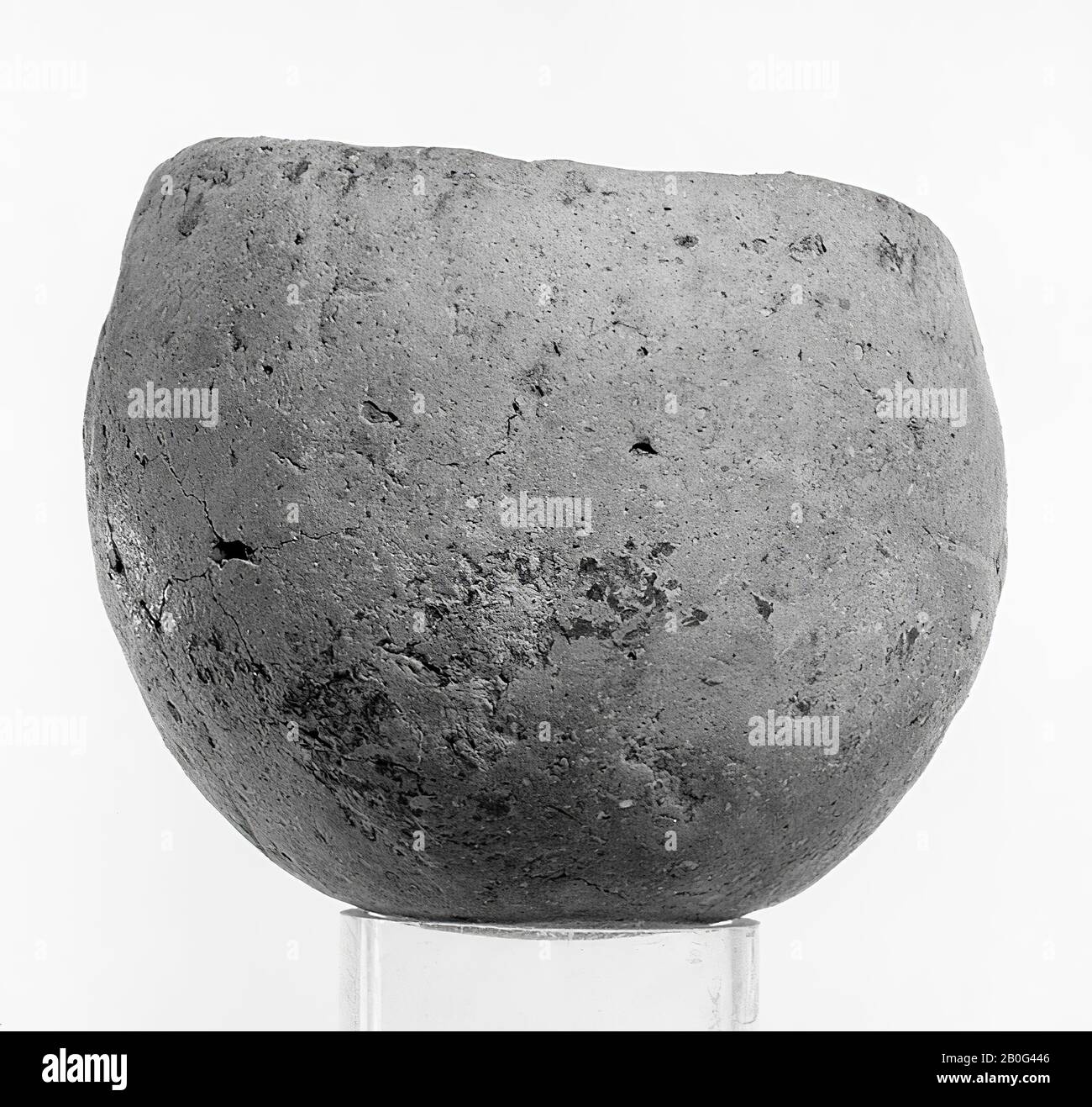 Vaso non adornato in ceramica, vaso LBK, terracotta, preistoria -5400 Foto Stock