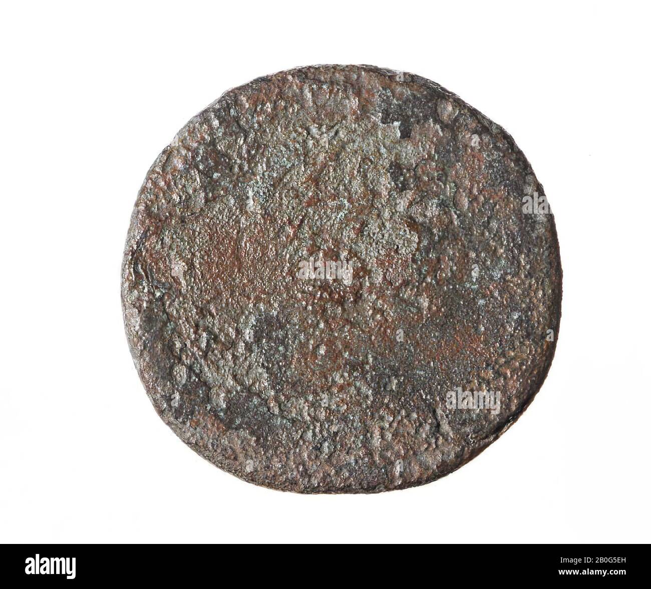 Olanda periodo romano, moneta, sedertius, Traiano, metallo, rame, diam., 32 mm, peso, 18,35 gr, roman 98-117, Paesi Bassi, Olanda meridionale, Leidschendam-Voorburg, Voorburg, Arentsburg Foto Stock