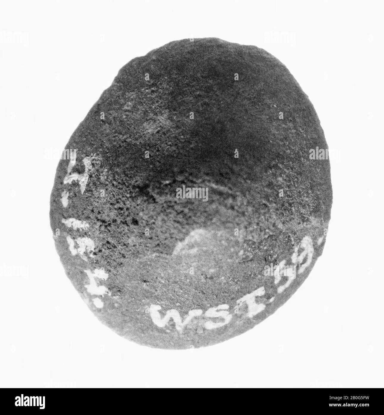 Pezzo di bronzo, opera romana di un gallo-germanico, nodo, metallo, bronzo, lunghezza: 1,5 cm, preistorico 0-100, Paesi Bassi, Limburg, Weert, Boshoven, Boshoverheide Foto Stock