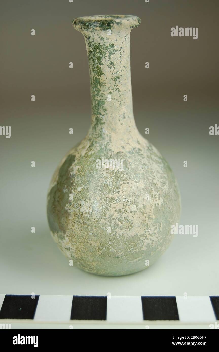 Isings 26., unguentarium, vetro, 7,8 cm, epoca romana, Turchia Foto Stock