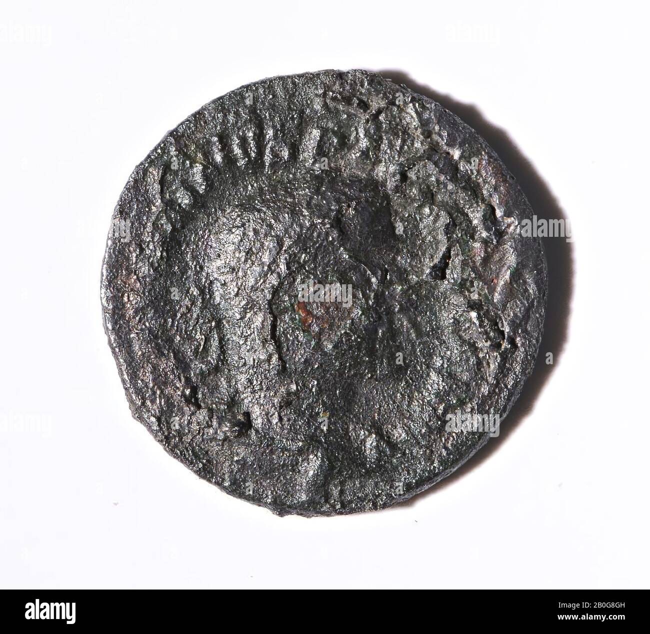 VZ: Capo n.r., IMP MAXIMINUS PIUS AGO, Kz: Pax n.l. con ramo e scettro, PAX AUGUSTI, moneta, denarius, Maximinus i Thrax, metallo, argento, diam. 19x20 mm, peso 3,11 gr, roman 235-236, Paesi Bassi, Olanda meridionale, Leidschendam-Voorburg, Voorburg, Arentsburg Foto Stock