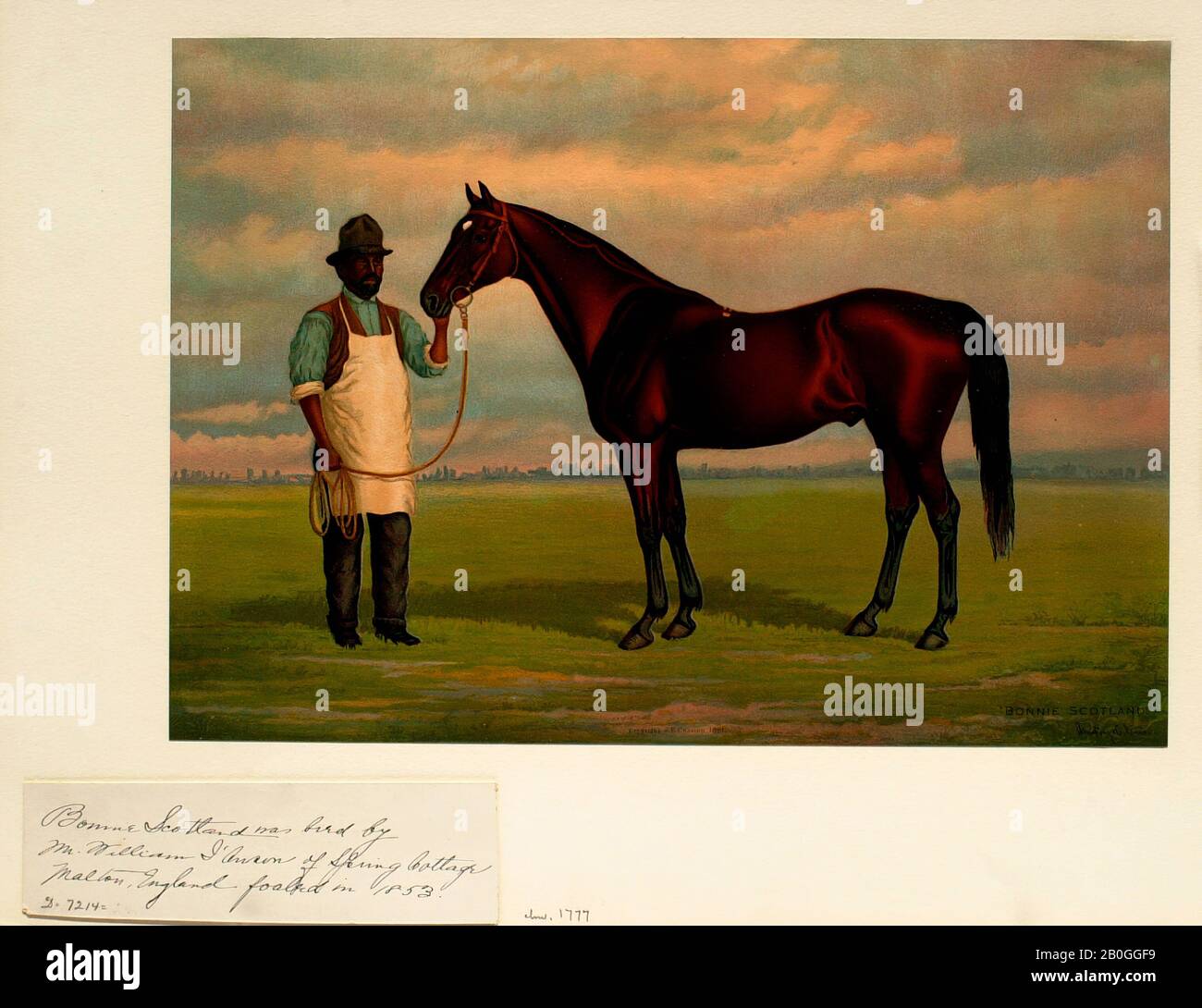 Dopo Henry Stull, American, 1851–1913, Bonnie Scotland, 1881, Chromolithograph su carta, Nel Complesso: 10 3/8 x 14 5/8 in. (26,4 x 37,1 cm Foto Stock