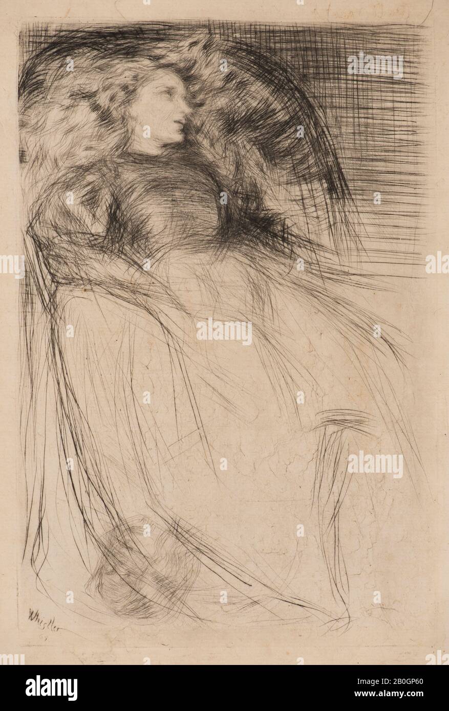James McNeill Whistler, americano, 1834–1903, attivo in Inghilterra e Francia, Weary, 1863, Drypoint su carta, piatto: 7 3/4 x 5 1/8 in. (19,7 x 13 cm Foto Stock James McNeill Whistler, americano, 1834–1903, attivo in Inghilterra e Francia, Weary, 1863, Drypoint su carta, piatto: 7 3/4 x 5 1/8 in. (19,7 x 13 cm Foto Stock