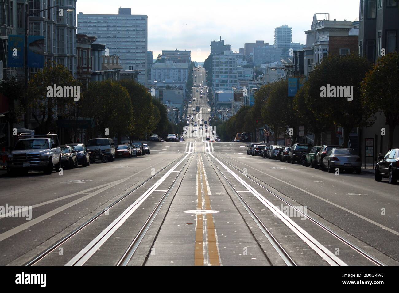 Le strade di San Francisco in California Foto Stock