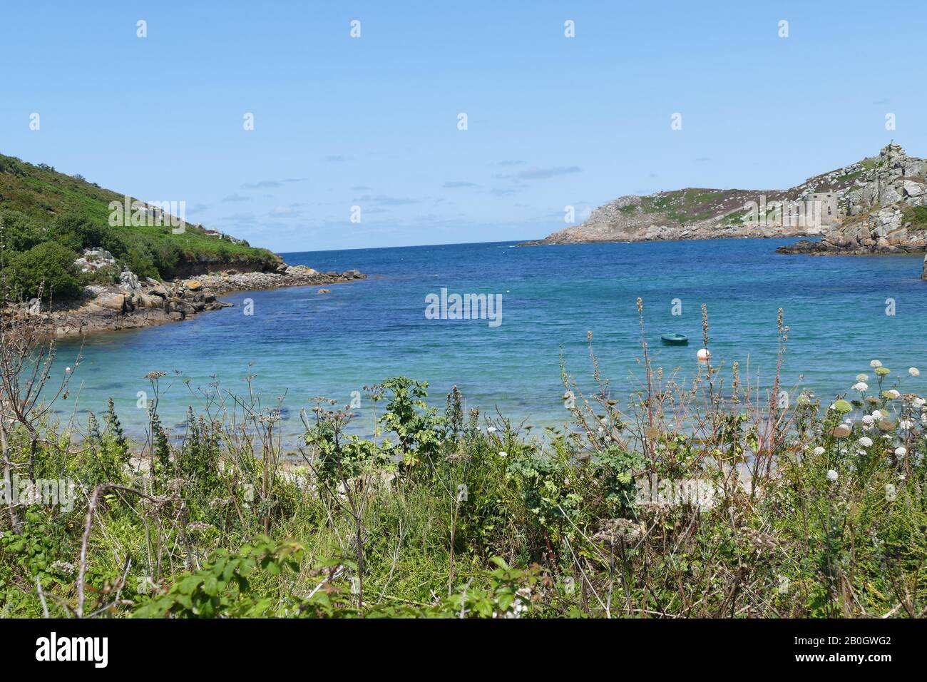 Cromwells Castle, New Grimsby Harbour, Tresco, Isles Of Scilly, Cornwall, Regno Unito Foto Stock