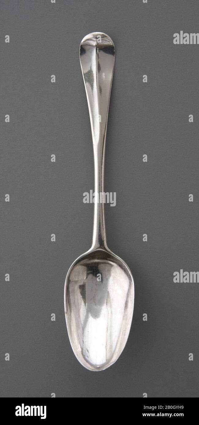 Joseph Richardson Sr., Americano, 1711–1784, Cucchiaio Da Tavola, C. 1750, Argento, Totale: 8 1/8 in. (20,6 cm Foto Stock