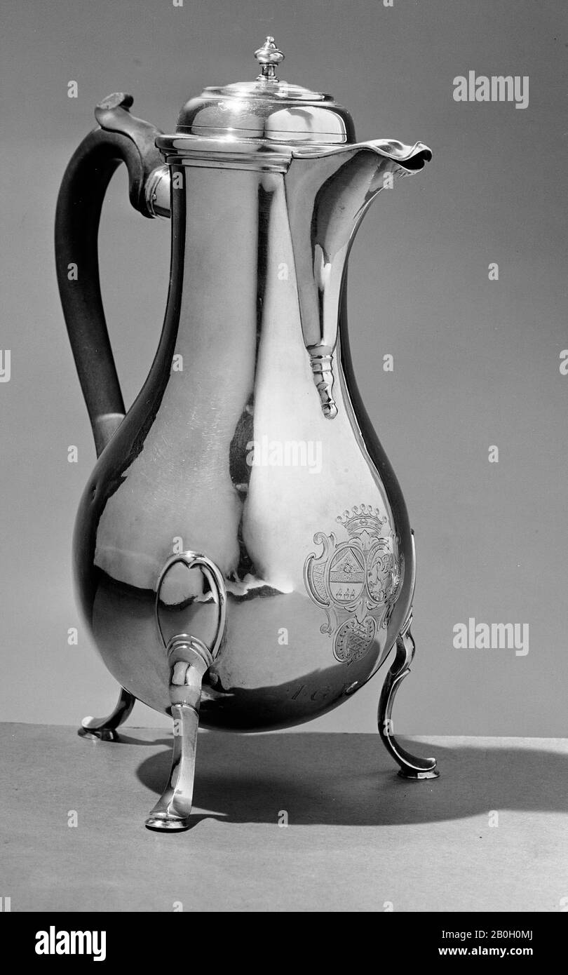Sconosciuto, Brocca e Coperchio, c. 1780, Argento Foto Stock