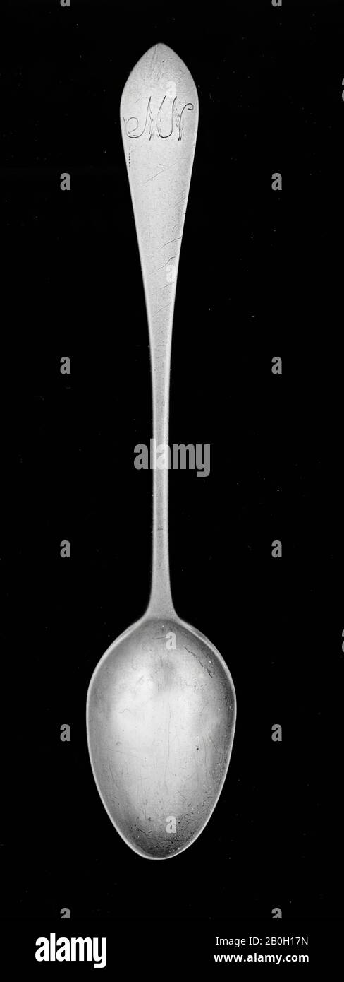 Maker's Mark IRC, American, Tea Spoon, c. 1790, Argento, Totale: 5 3/8 in. (13,7 cm Foto Stock