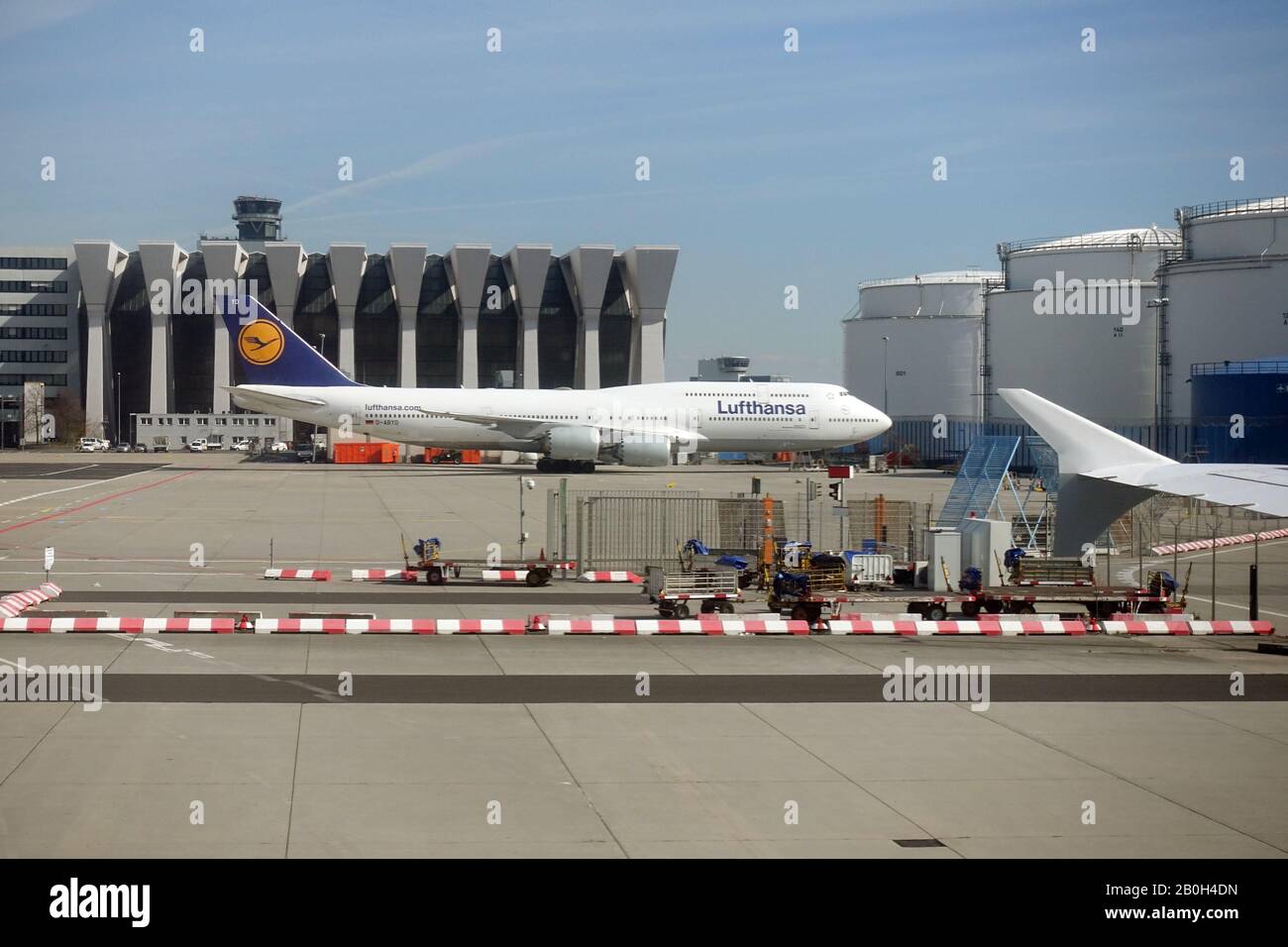 20.03.2019, Francoforte Sul Meno, Hessen, Germania - Lufthansa Boeing 747 All'Aeroporto Di Francoforte. 00S190320D007CAROEX.JPG [RILASCIO MODELLO: NO, RILASCIO PROPRIETÀ Foto Stock