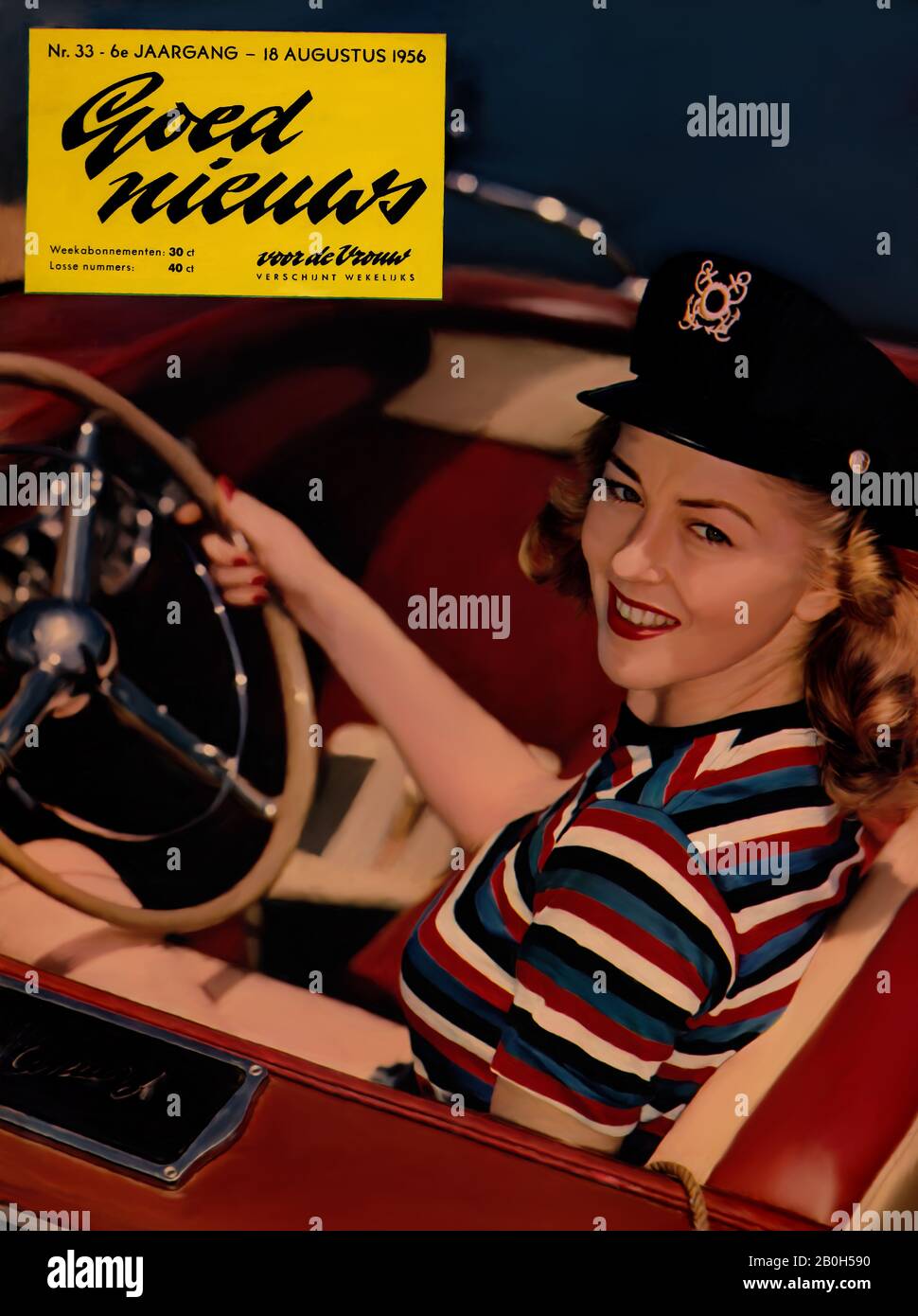 copertina buona rivista di notizie 1956 Foto Stock