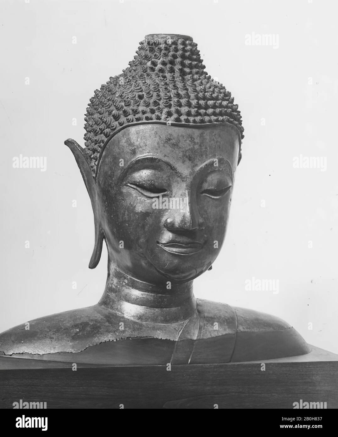 Buddha, Thailandia, 15th secolo, Tailandia, Bronzo, 17 1/2 in. (44,5 cm), scultura Foto Stock