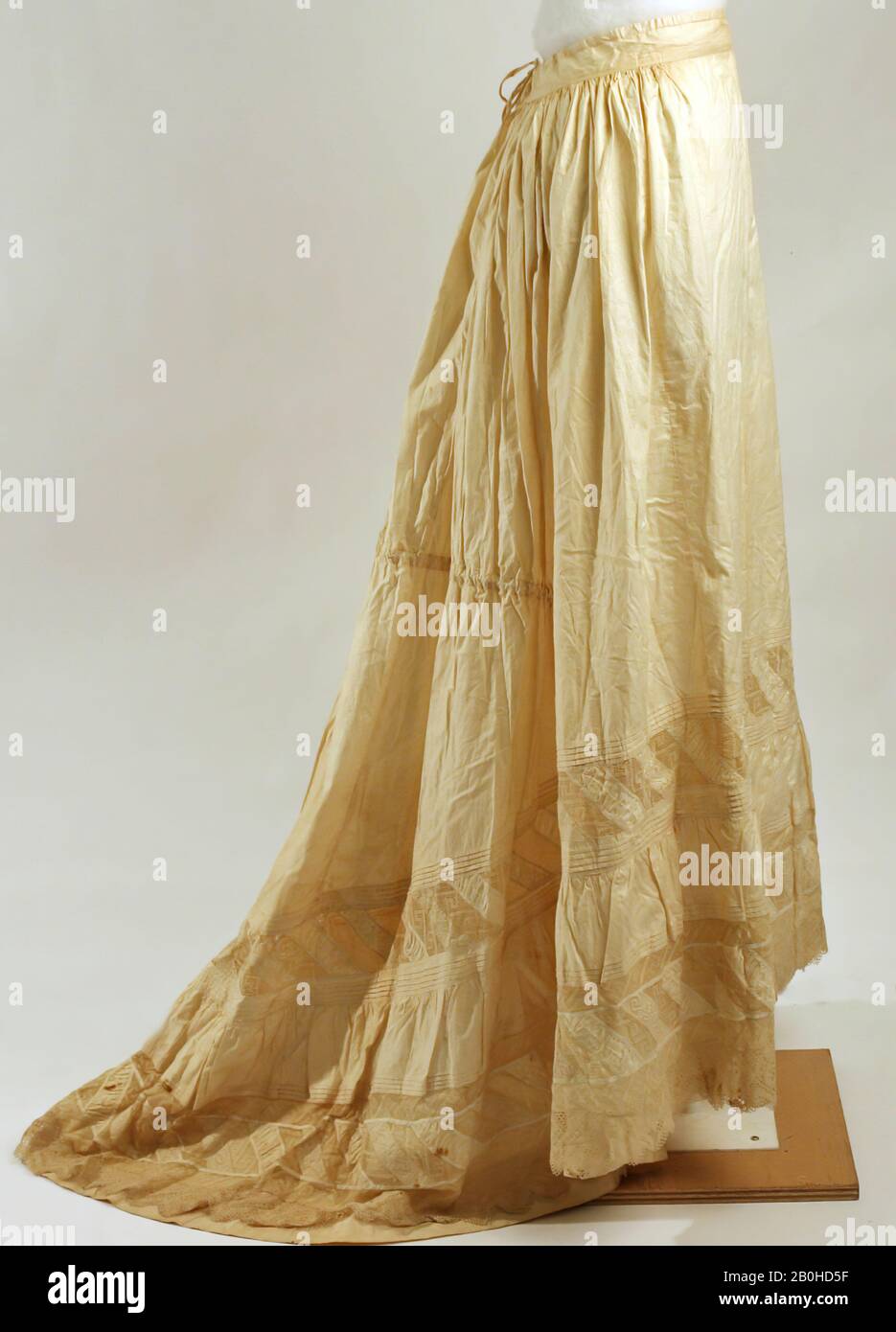Petticoat, Americano, 1878–79, Americano, Cotone Foto Stock