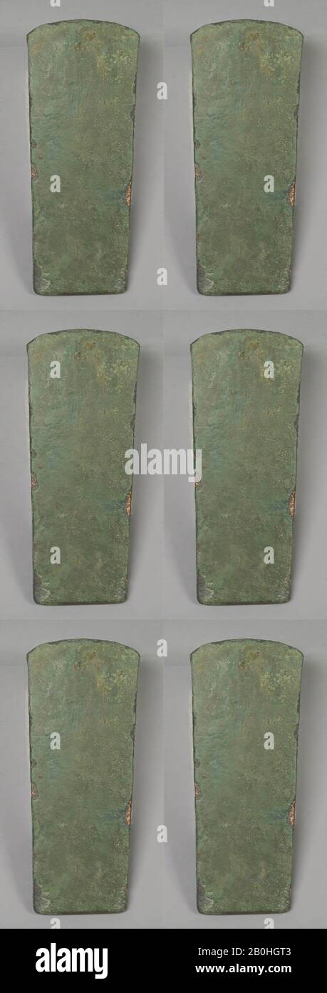 AX, India, 1500–500 a.C., India, rame, 5 7/8 x 2 3/16 in. (14,9 x 5,6 cm), Metallo Foto Stock