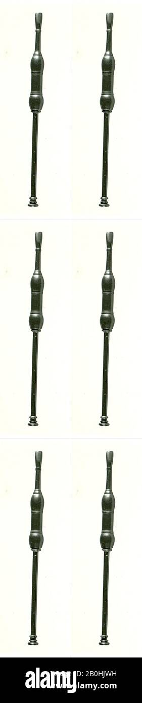 Flageolet in D (?), francese, 18th secolo, Francia, francese, legno, L. 26.5cm (10 7/16in.), Aerophone-Whistle Flute-flageolet Foto Stock