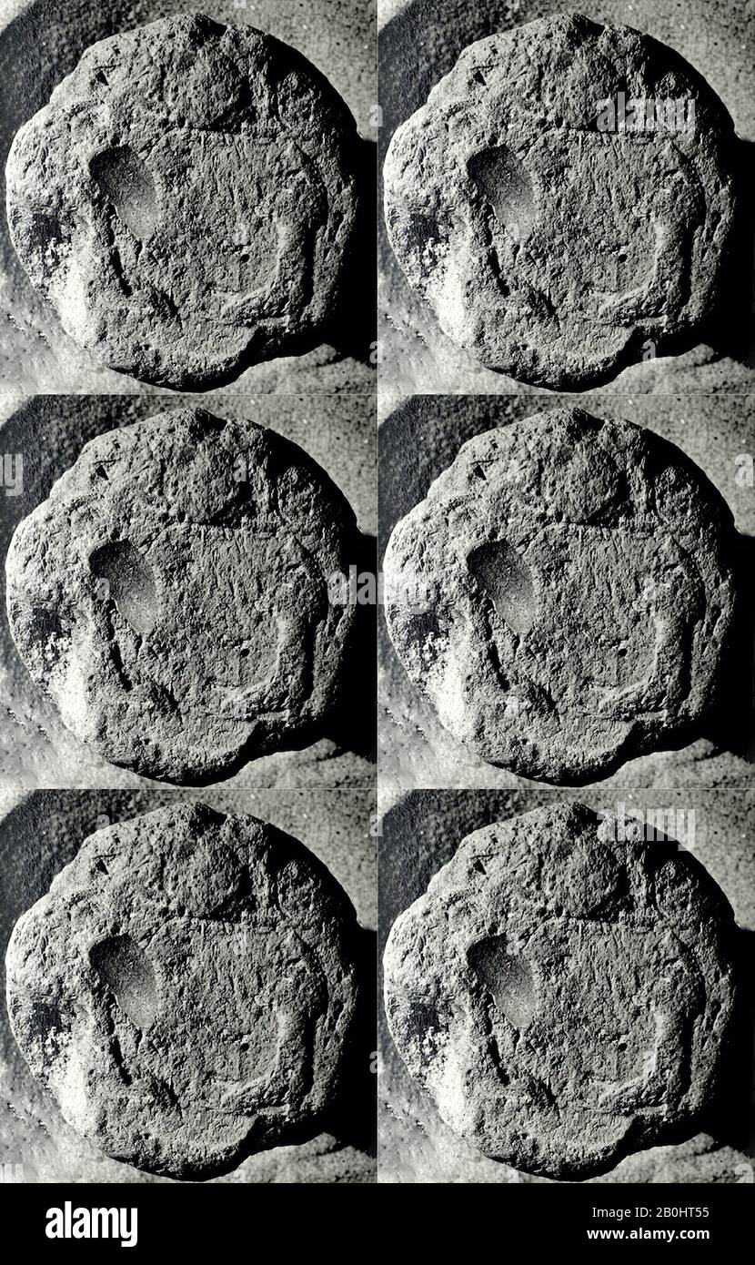 Cono Funerario Di Mutirdis, Periodo Tardo, Dinastia 25–26, Ca. 712–525 a.C., Dall'Egitto, dall'Egitto superiore, da Tebe, da ceramica, L. 16,5 cm; Diam. 9 cm Foto Stock