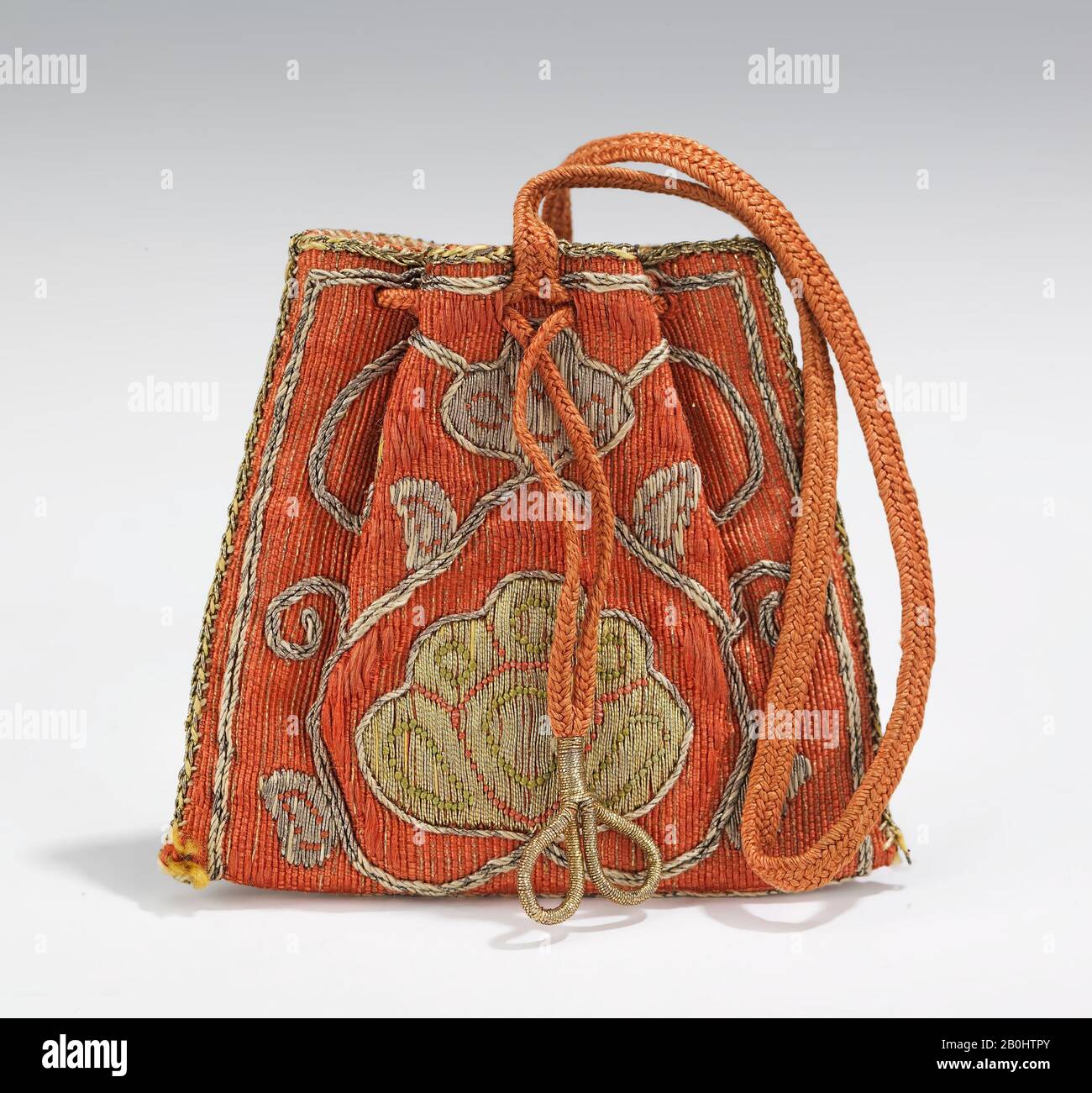 Astuccio, russo, tardo 18th secolo, russo, seta, metallo Foto Stock