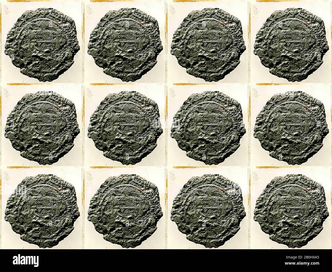 Moneta, A.H. 153/A.D. 770, Scavato In Iran, Nishapur, Rame, Monete Foto Stock