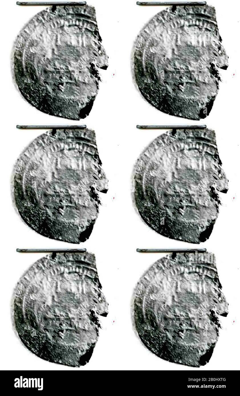Moneta, A.H. 256–79/ A.D. 869–92, Scavata in Iran, Nishapur, rame, Monete Foto Stock