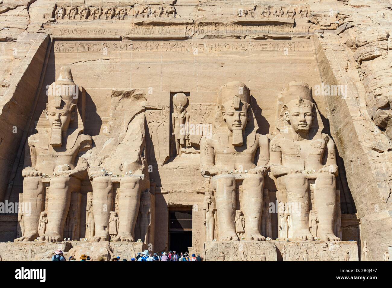 Il Grande Tempio di Abu Simbel Foto Stock