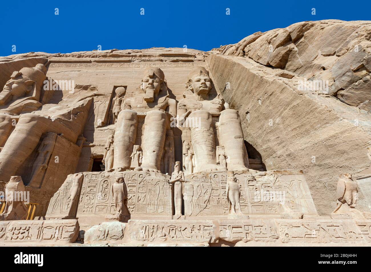 Il Grande Tempio di Abu Simbel Foto Stock
