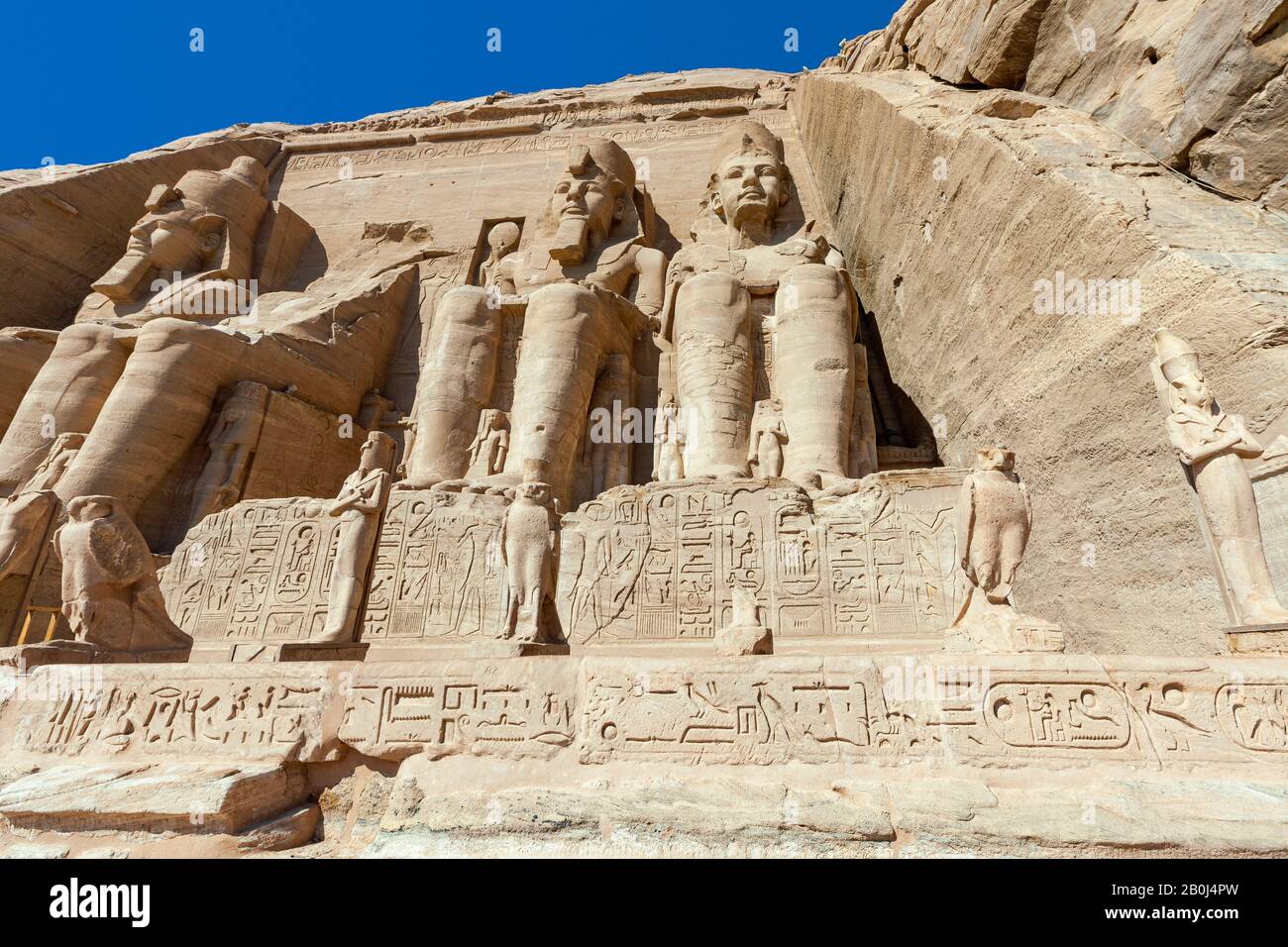 Il Grande Tempio di Abu Simbel Foto Stock