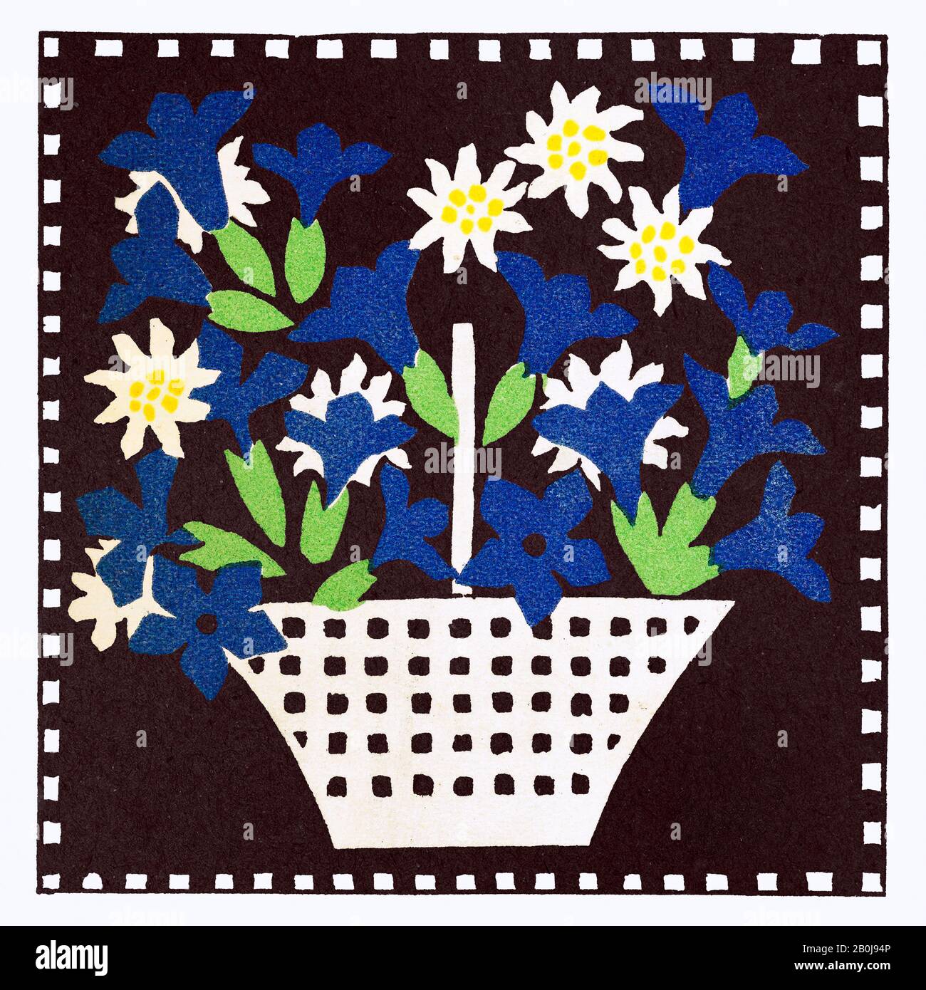 Leopoldine Kolbe Basket Of Flowers Foto Stock