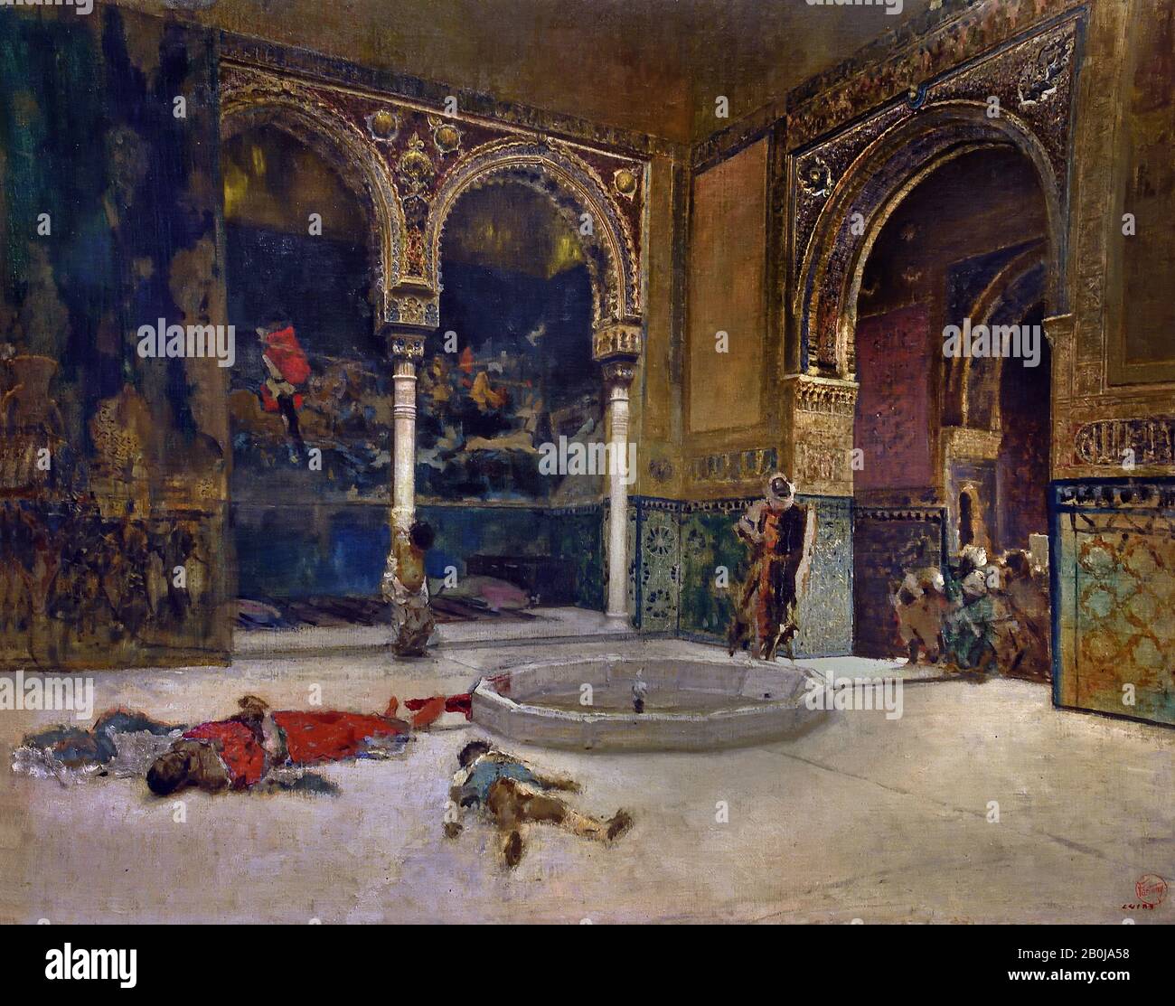 La Macellazione degli Abencerrajes (1870) del pittore spagnolo Marià Fortuny o Mariano Fortuny 1838-1878 Foto Stock