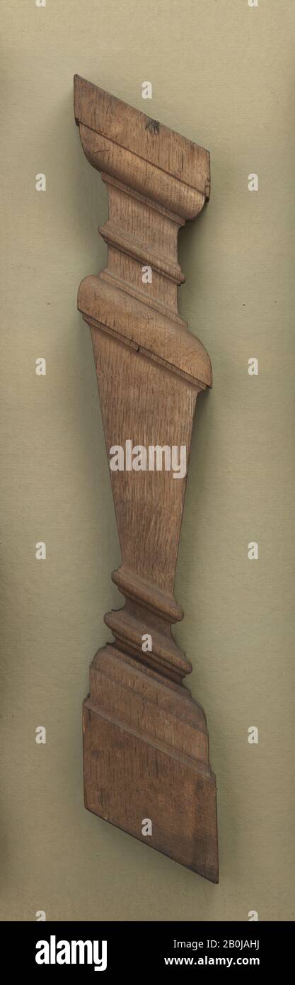 Balustre, inglese, prima metà 17th secolo, britannico, quercia, altezza: 30 pollici (76,2 cm), legno Foto Stock