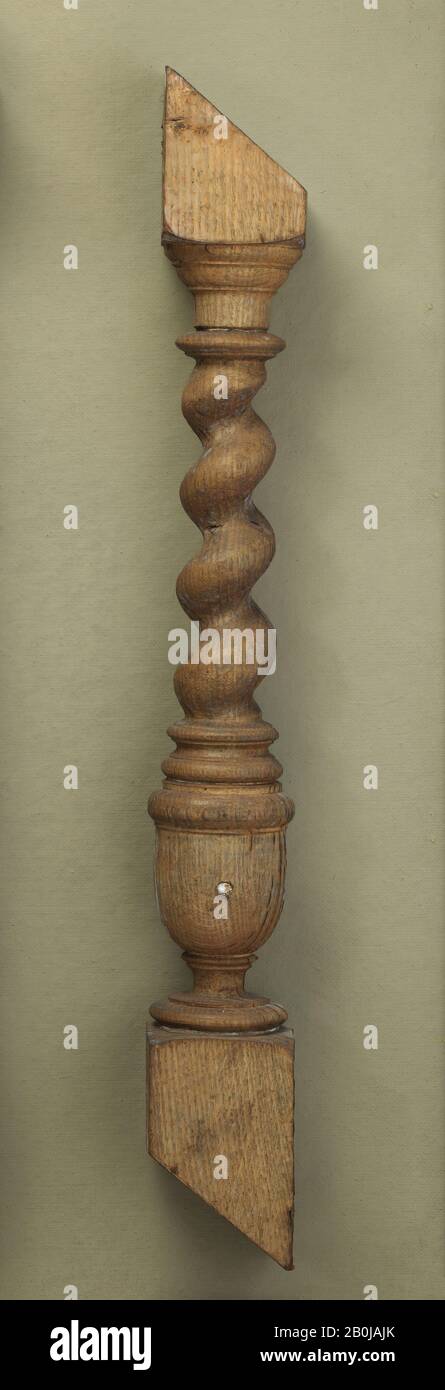 Balustre, britannico, seconda metà 17th secolo, britannico, Affare, altezza: 26 1/2 in. (67,3 cm), legno Foto Stock