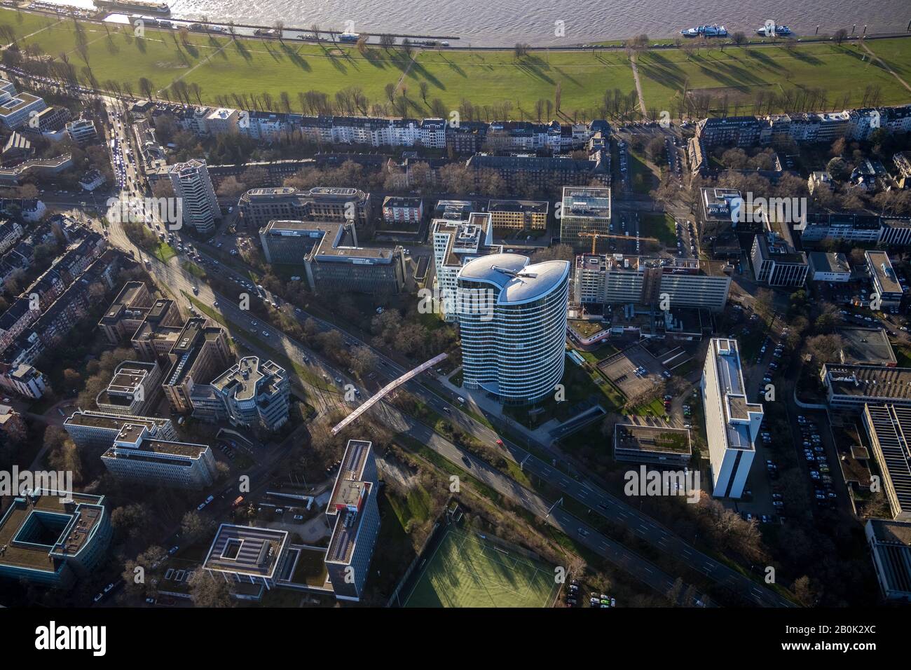 Fotografia Aerea, Mckinsey & Company, Federal Employment Agency - Direzione Regionale Renania Settentrionale-Vestfalia, Düsseldorf, Renania Del Nord-Wes Foto Stock