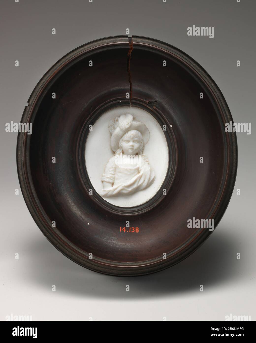 James Tassie, Medallion, British, London, James Tassie (British, Glasgow, Scotland 1735–1799 London), 18th Century, British, London, Glass Paste, Height: 2 In. (5,1 cm), vetro Foto Stock