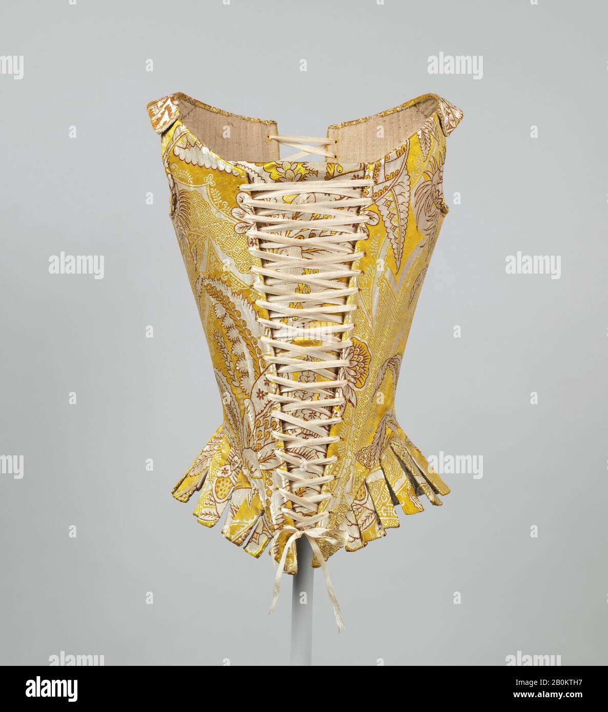 Corset, italiano, 1770s, italiano, seta Foto Stock