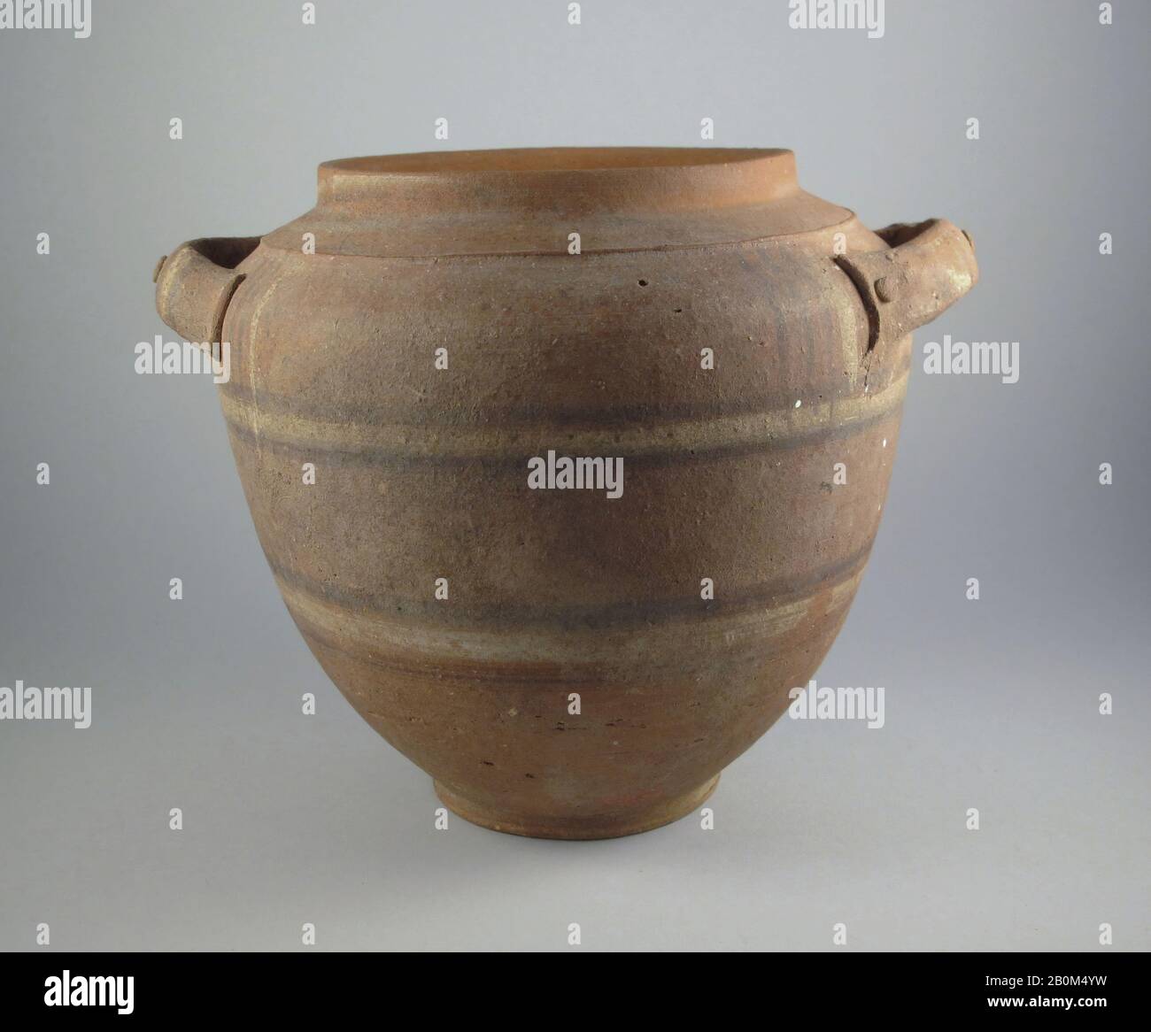 Krater, cipriota, Cyco-arcaico i, Data 750–600 a.C., cipriota, Terracotta, 6 1/2in. (16,5 cm), Vases Foto Stock