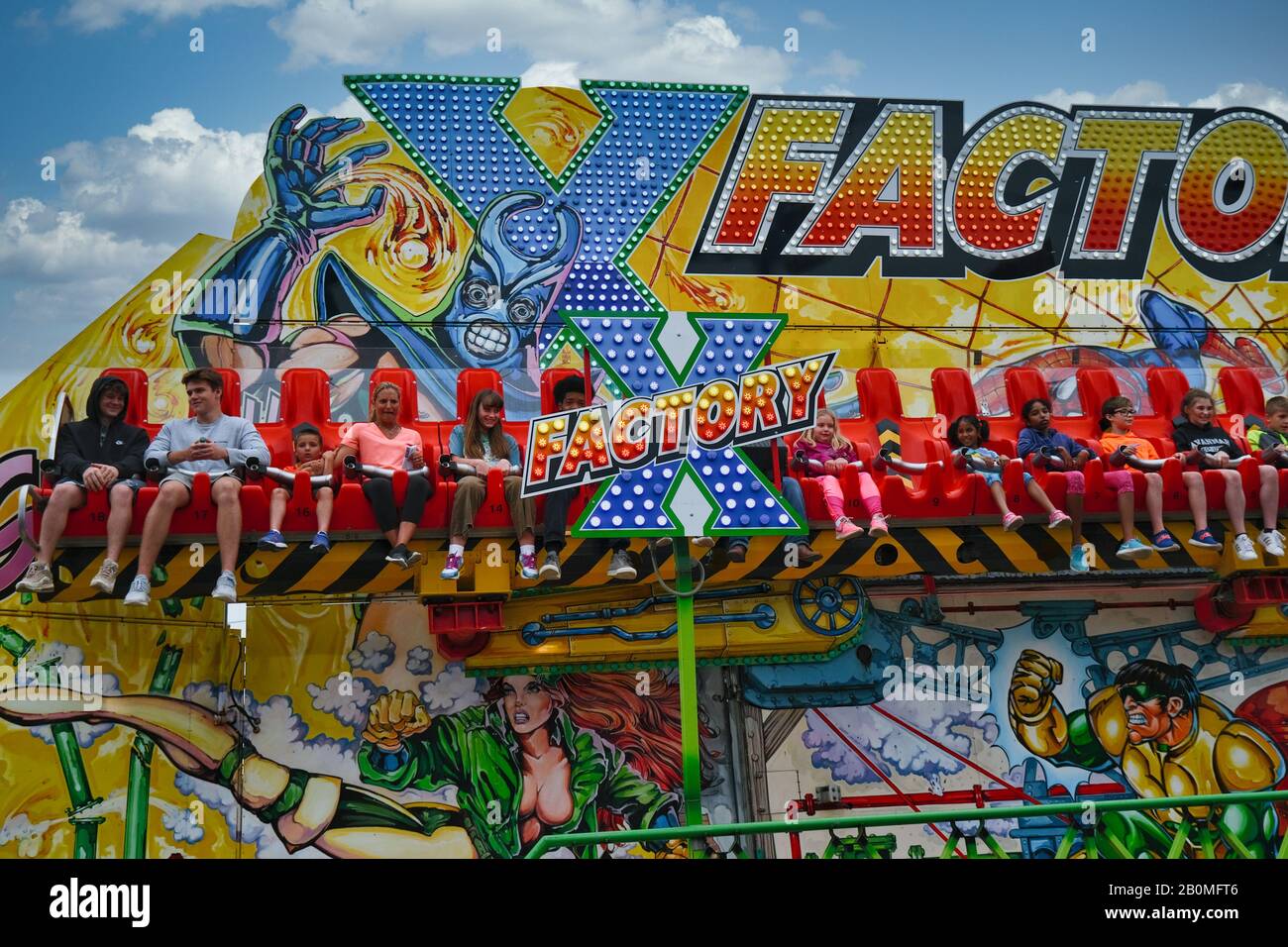 X fabbrica a Carnevale Foto Stock